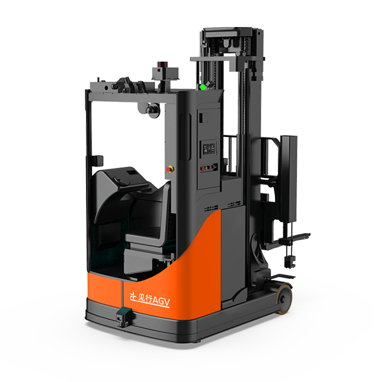 Forward-moving unmanned forklift AGV trolley
